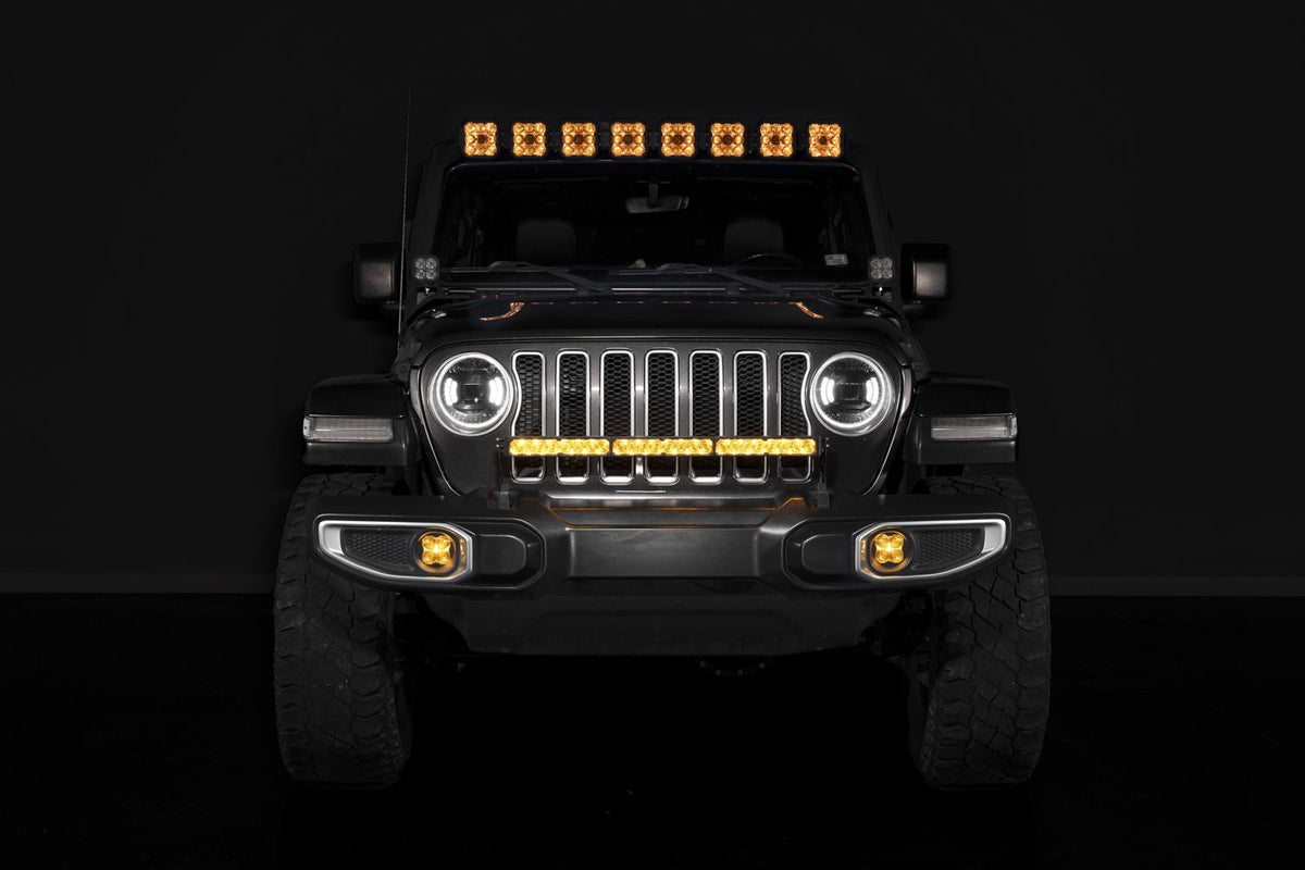 Diode Dynamics 2018-2026 Jeep Wrangler Jeep SS30 Bumper LED Kit Pro White Combo ABL 6000K - DD8681