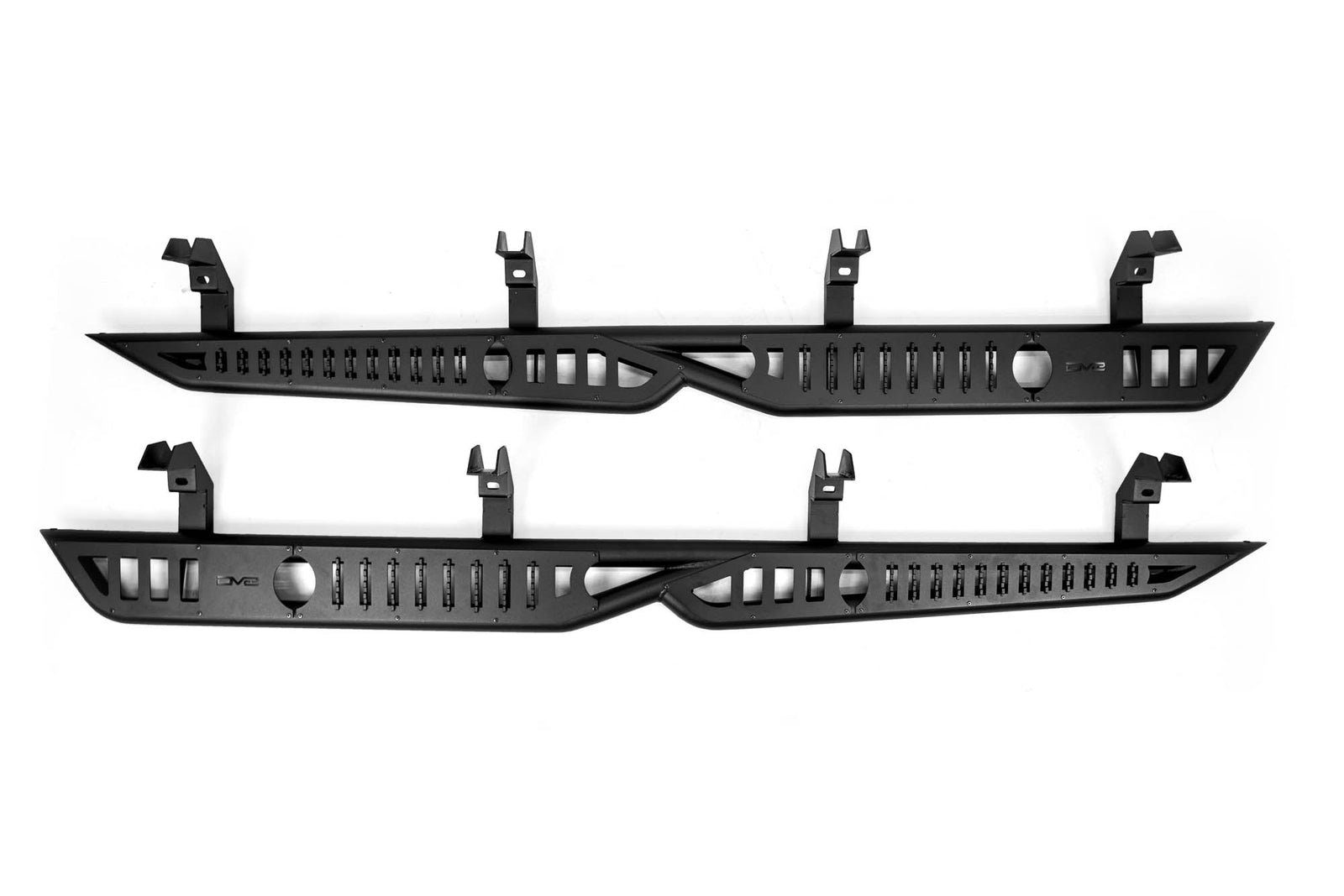 DV8 Offroad - 2019-2026 GMC Sierra 1500 & Chevrolet Silverado 1500 Crew Cab OE Plus Side Steps - SRCS1-01