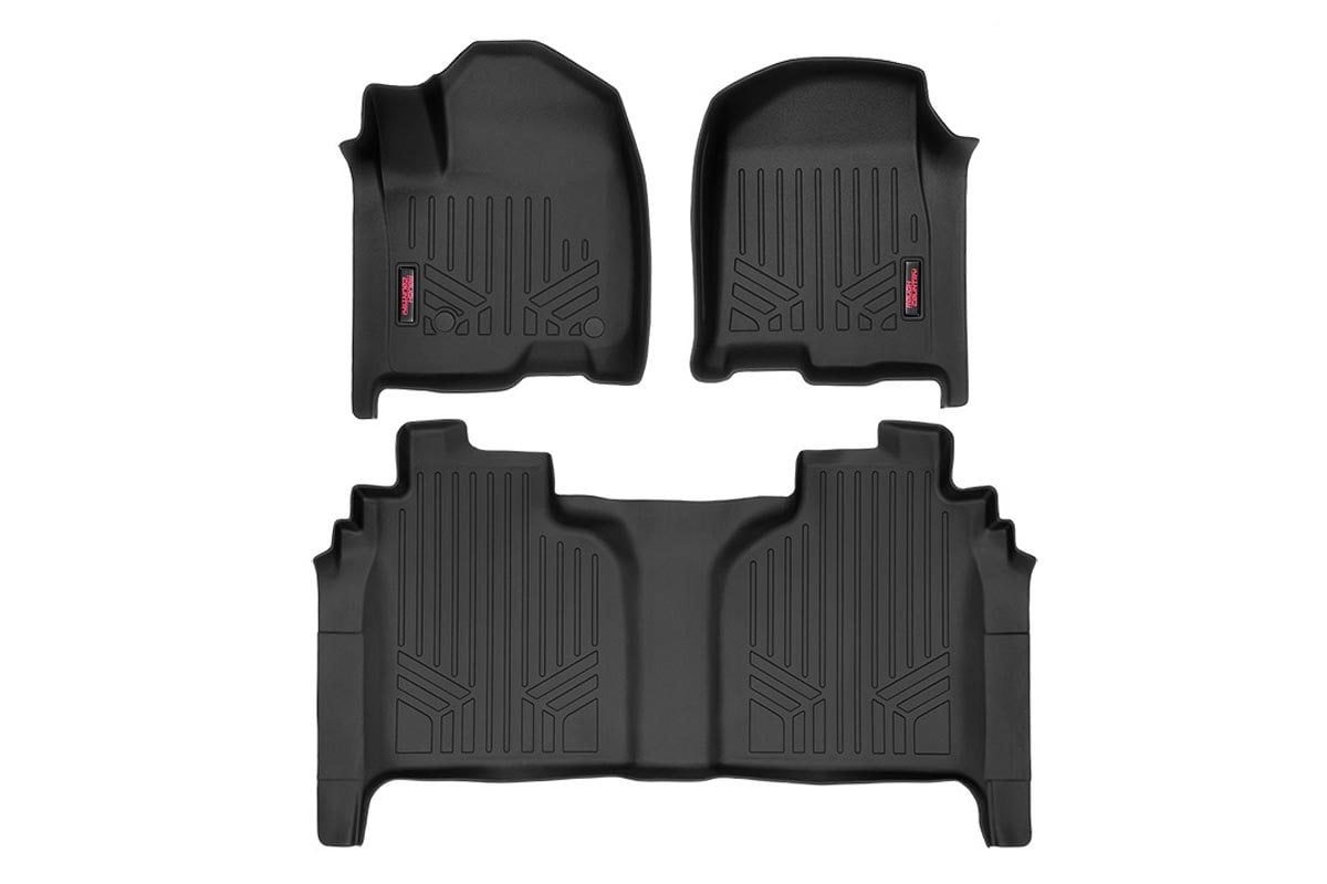 Floor Mats | FR &amp; RR | FR Bucket | Crew | Chevy/GMC 1500/2500HD/3500HD (19-24)