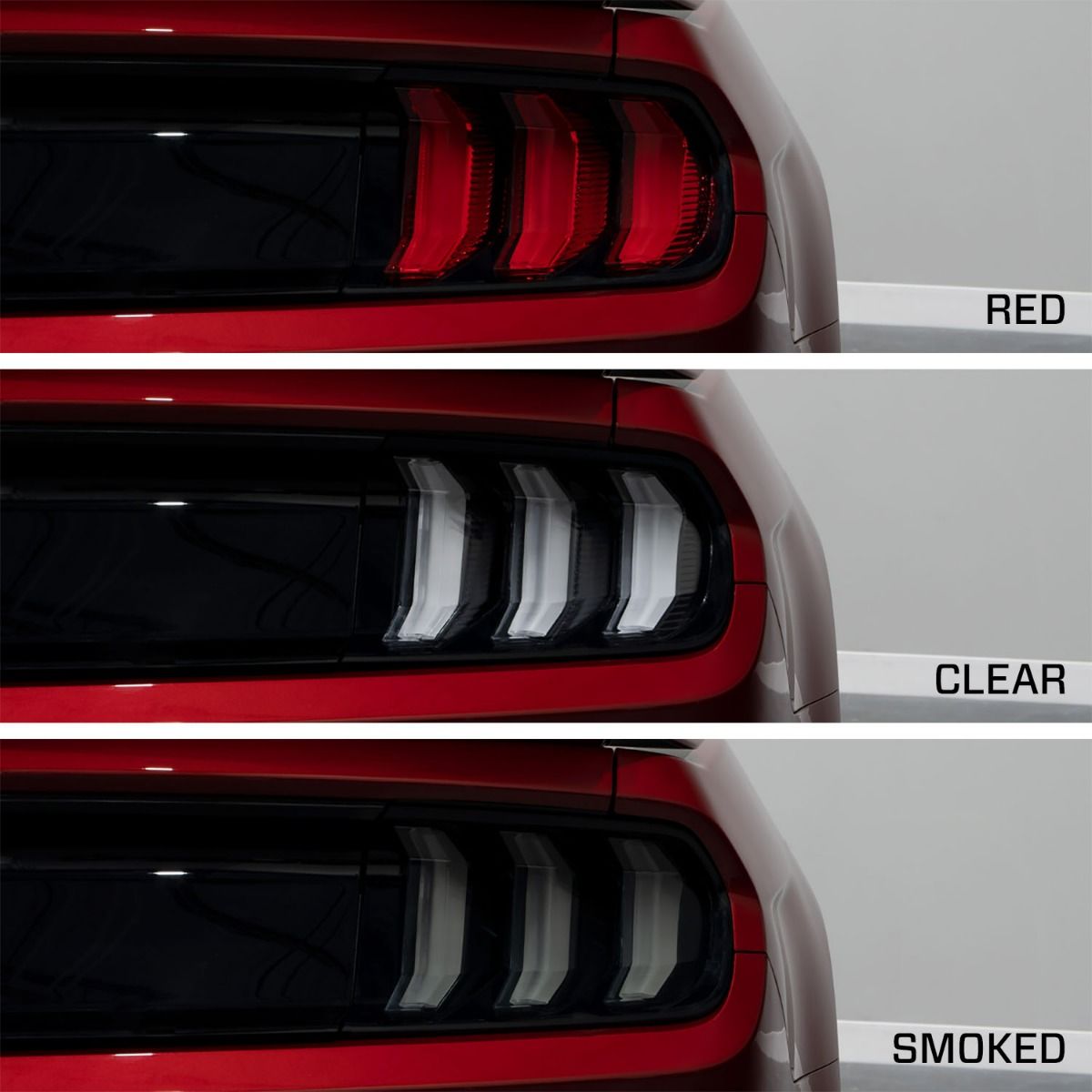 Form Lighting 2015-2023 Ford Mustang LED Tail Lights Smoke - Pair