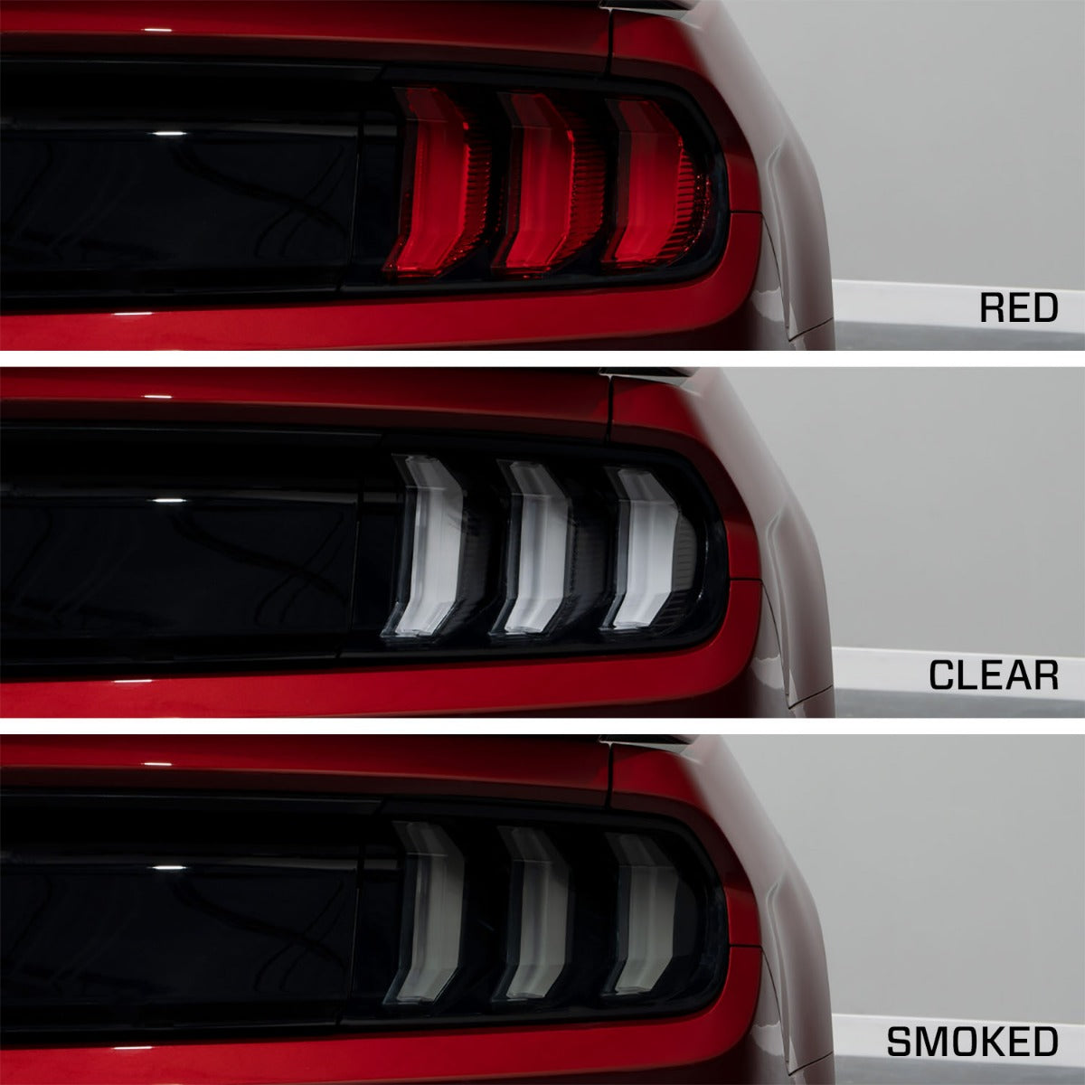 Form Lighting 2015-2023 Ford Mustang LED Tail Lights Clear (Pair) - FL0006