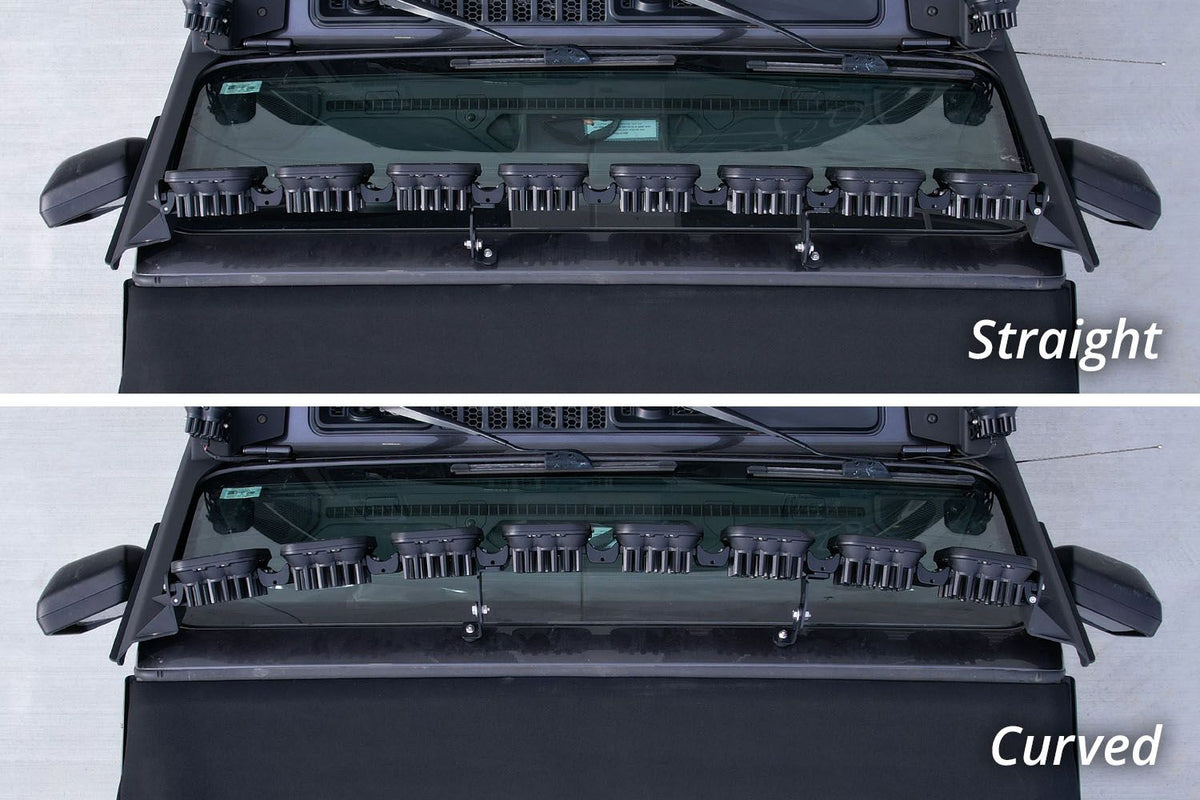 Diode Dynamics Jeep JL SS5 Sport CrossLink Windshield - Yellow Combo Lightbar Kit - DD6822