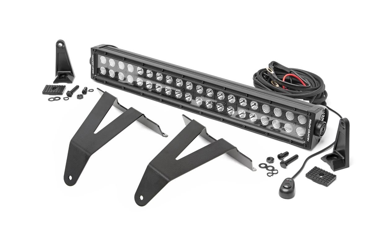 LED Light Kit | Bumper Mount | 20&quot; Black Dual Row | Ram 1500 2WD/4WD (19-24)