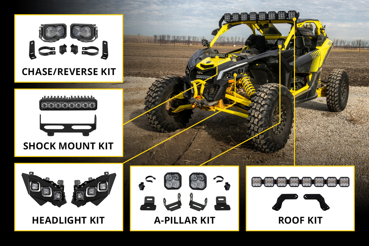 Diode Dynamics - SS10 LED Grille Kit for 2017-2025 Can-Am Maverick X3 - DD8307