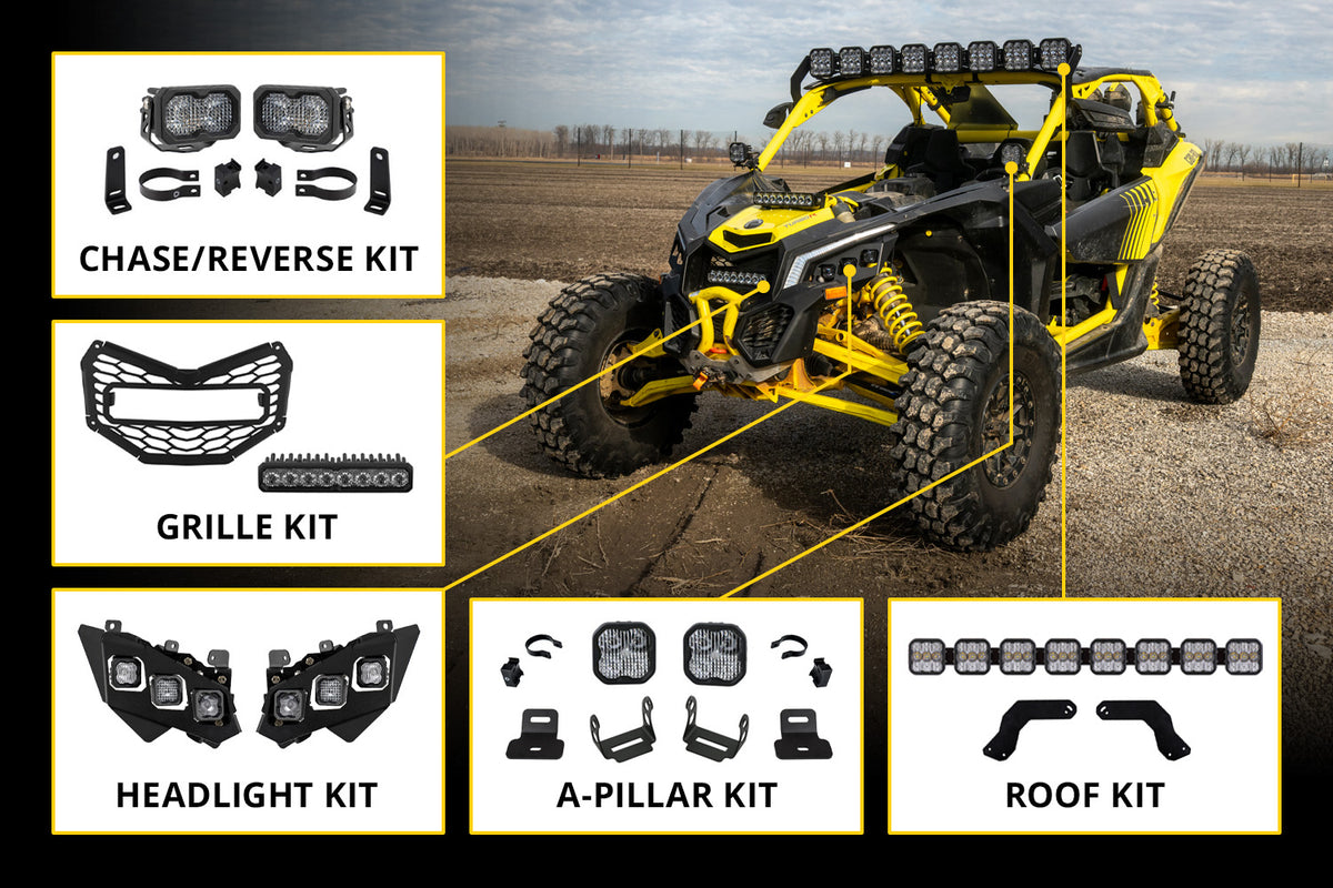 Diode Dynamics - SS10 LED Shock Mount Kit for 2017-2025 Can-Am Maverick X3 - DD8296