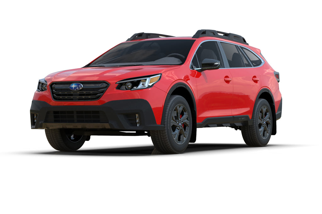 Rally Armor 20-24 Subaru Outback Red UR Mud Flap w/White Logo - MF66-UR-RD/WH