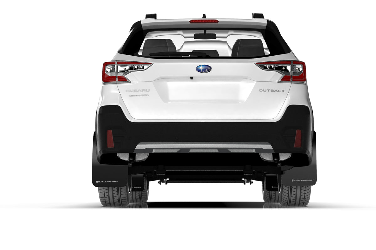 Rally Armor 20-24 Subaru Outback Red UR Mud Flap w/White Logo - MF66-UR-RD/WH