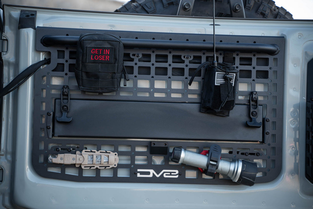 DV8 Offroad - 2021-2026 Ford Bronco | Tailgate Molle Panel - MPBR-02