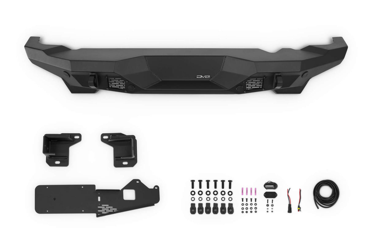 DV8 Offroad - 2021-2026 Ford Bronco Spec Series Rear Bumper - RBBR-05