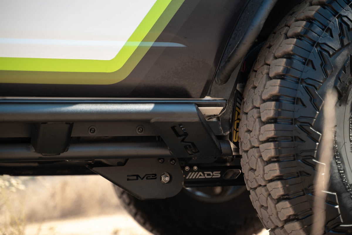 DV8 Offroad - 2021-2026 Ford Bronco | FS-15 4-Door Rock Sliders V2 - SRBR-07