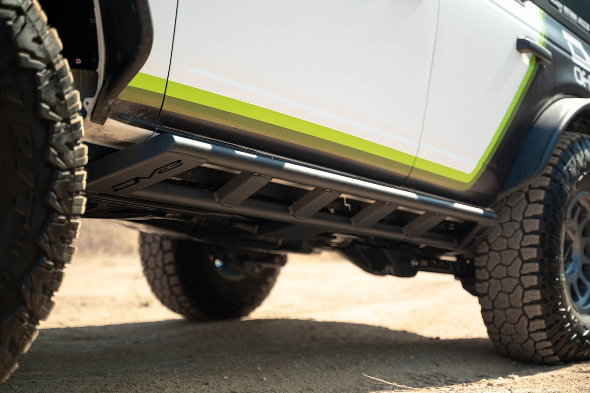DV8 Offroad - 2021-2026 Ford Bronco | FS-15 4-Door Rock Sliders V2 - SRBR-07