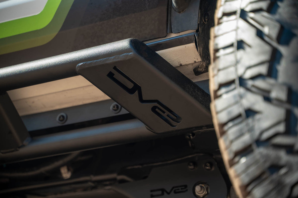 DV8 Offroad - 2021-2026 Ford Bronco | FS-15 4-Door Rock Sliders V2 - SRBR-07