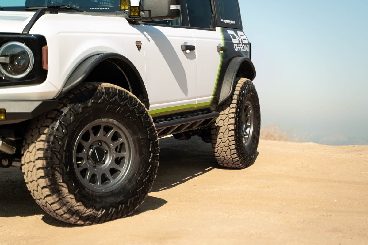 DV8 Offroad - 2021-2026 Ford Bronco | FS-15 4-Door Rock Sliders V2 - SRBR-07