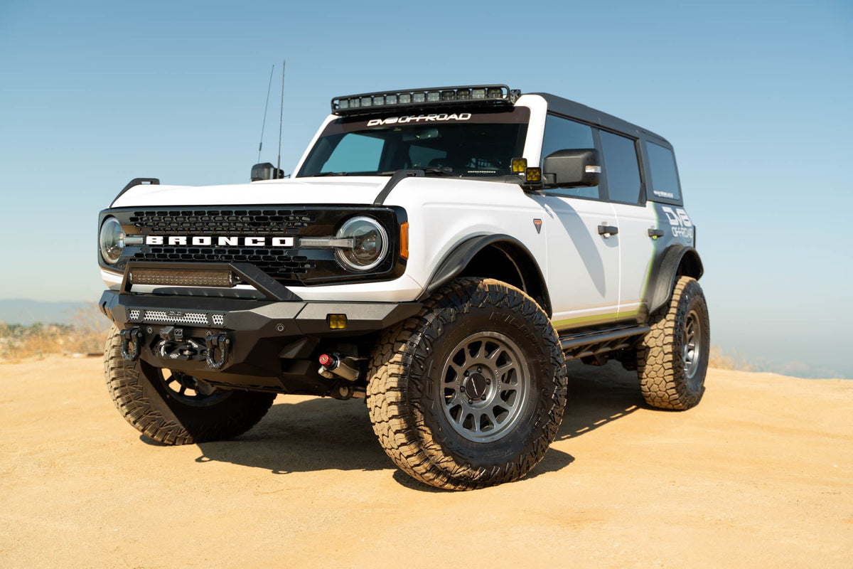 DV8 Offroad - 2021-2026 Ford Bronco | FS-15 4-Door Rock Sliders V2 - SRBR-07