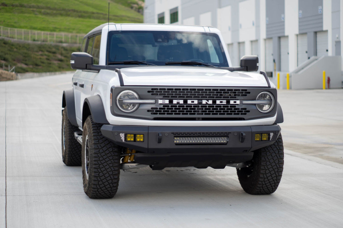 DV8 Offroad - 2021-2026 Ford Bronco | OE Plus Series Front Bumper V2 - FBBR-06