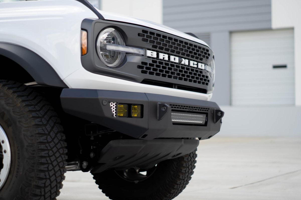 DV8 Offroad - 2021-2026 Ford Bronco | OE Plus Series Front Bumper V2 - FBBR-06