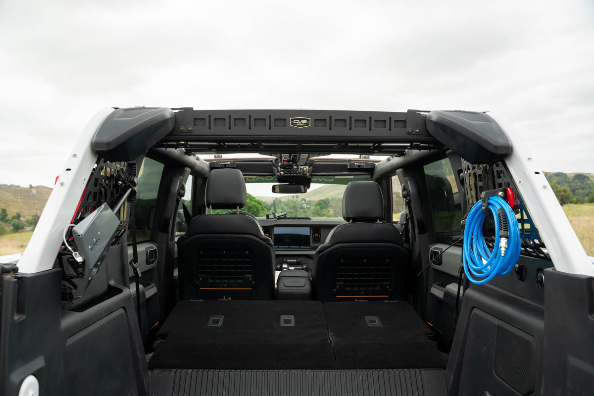 DV8 Offroad - 2021-2026 Ford Bronco | Pocketed Rear Window Molle Panels - MPBR-08