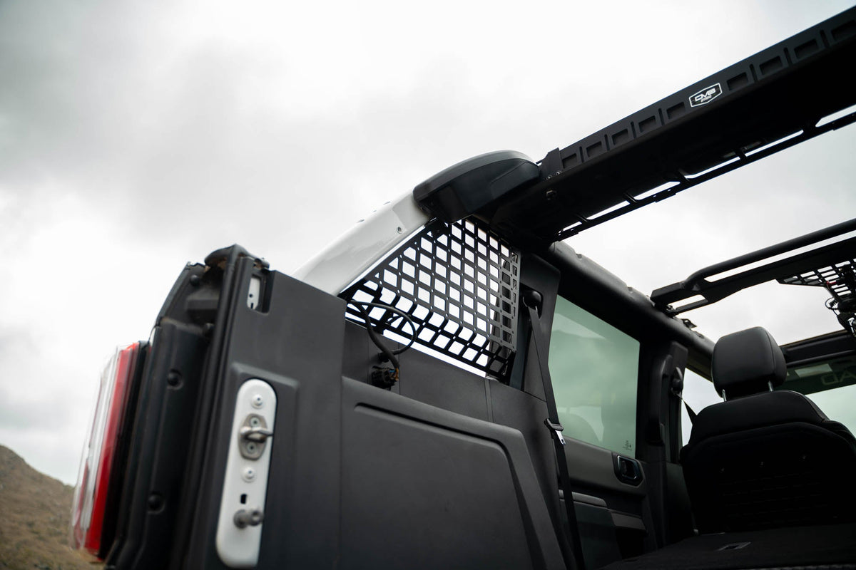DV8 Offroad - 2021-2026 Ford Bronco | Pocketed Rear Window Molle Panels - MPBR-08