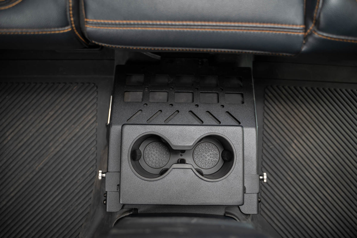 DV8 Offroad - 2021-2024 Ford Bronco Rear Seat Cup Holder and Molle Panels - MPBR-07
