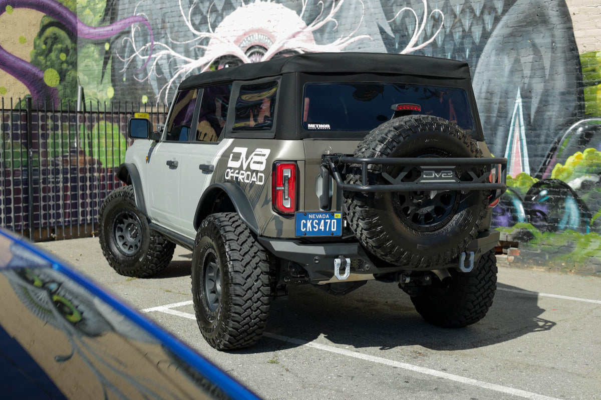 DV8 Offroad - 2021-2026 Ford Bronco Spec Series Rear Bumper - RBBR-05