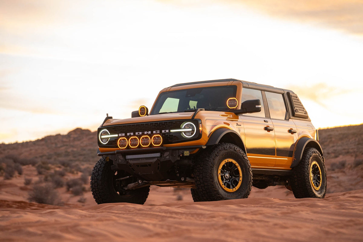 DV8 Offroad - 2021-2026 Ford Bronco Tube Series Front Bumper - FBBR-08