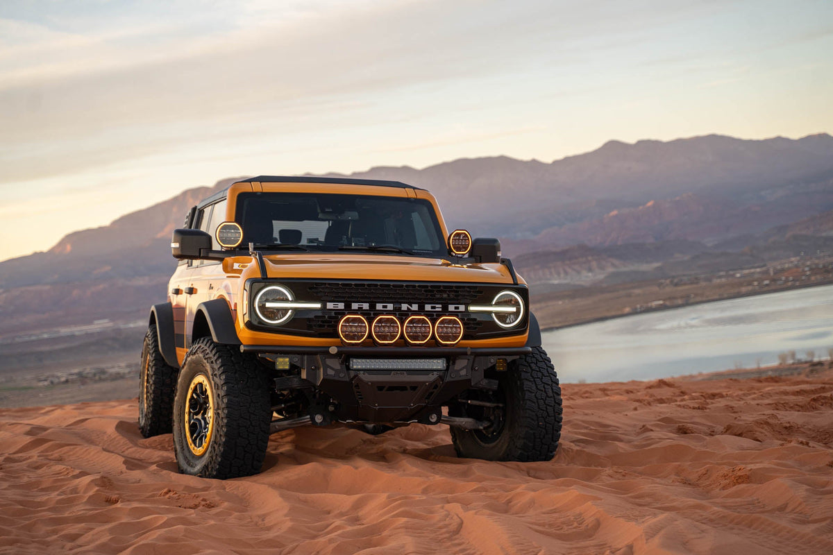 DV8 Offroad - 2021-2026 Ford Bronco Tube Series Front Bumper - FBBR-08