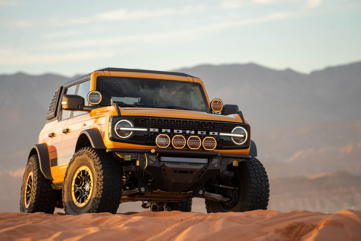 DV8 Offroad - 2021-2026 Ford Bronco Tube Series Front Bumper - FBBR-08