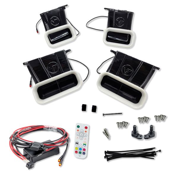 2021-2023 Ford F-150 and Tremor (non Raptor) Quad BIG MOUTH LIT KIT Ram Air Intake Snorkels