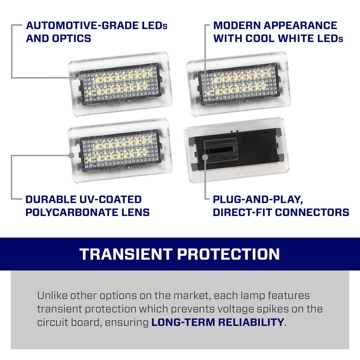 Form Lighting 2012 Tesla LED Door Lights (set) - FL0060
