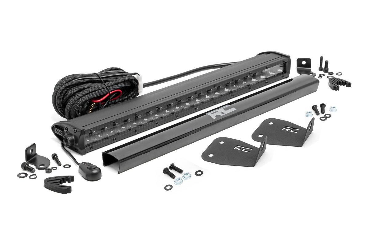 LED Light Kit | Bumper Mount | 20&quot; Black Single Row | Ford Bronco Sport (21-24)
