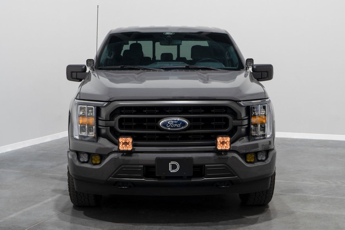 Diode Dynamics 21-22 Ford F-150 SS5 Bumper LED Pod Light Kit - Yellow Pro Driving - DD7333