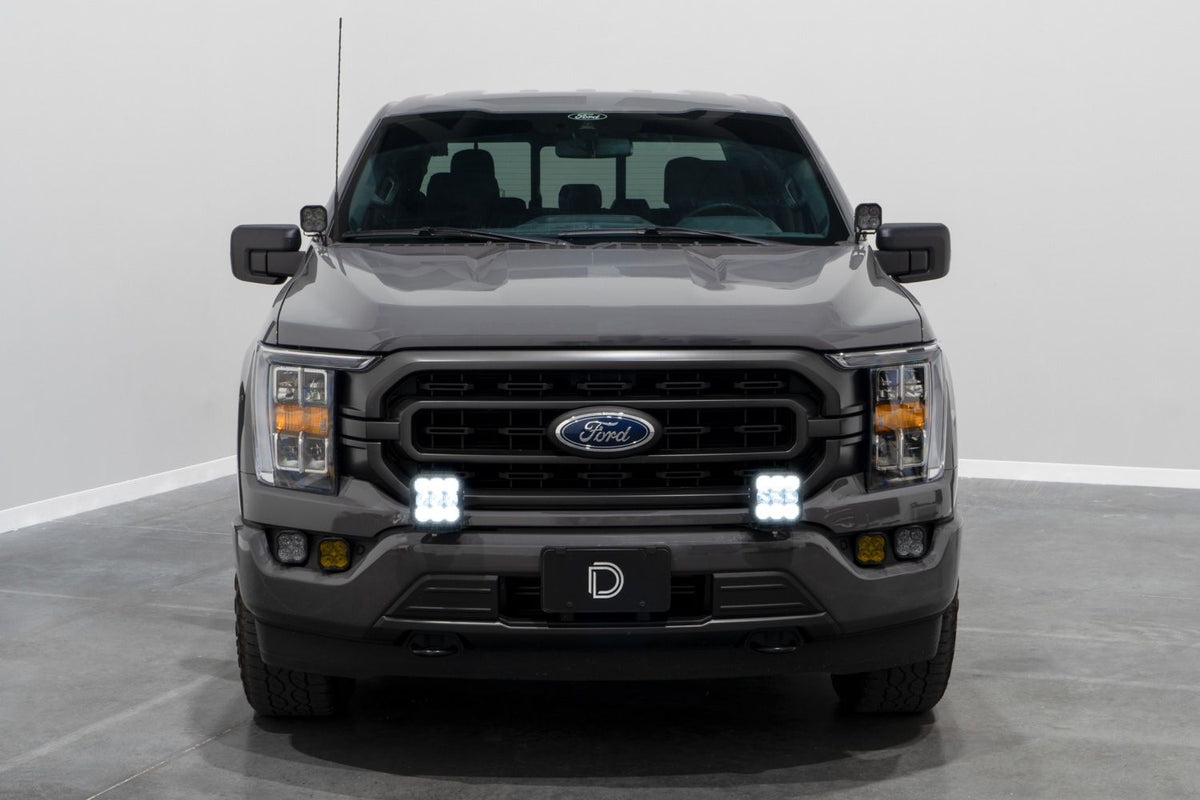 Diode Dynamics 21-22 Ford F-150 SS5 Bumper LED Pod Light Kit - Yellow Pro Driving - DD7333