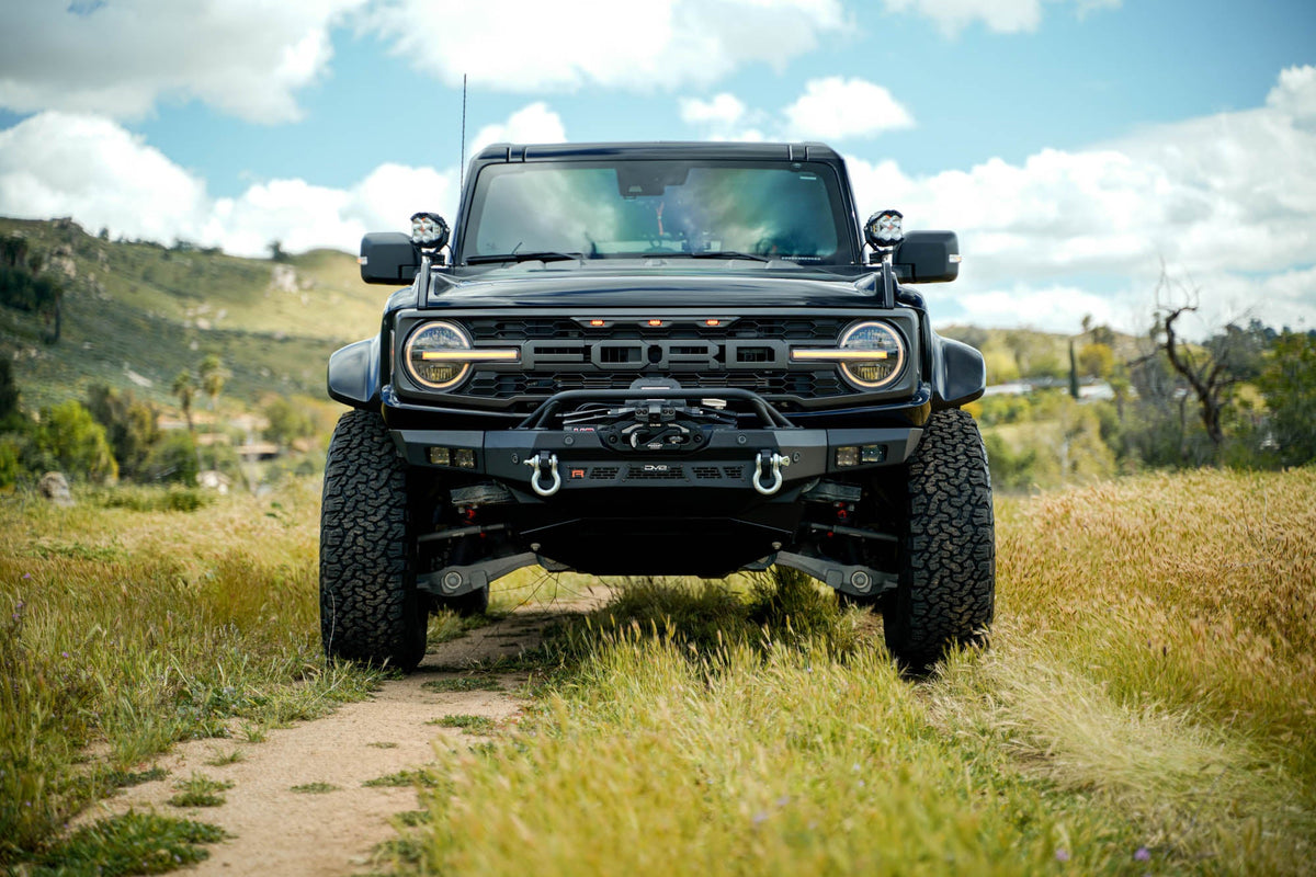 DV8 Offroad - 2022-2026 Ford Bronco Raptor Spec Series Winch Front Bumper - FBFR-01
