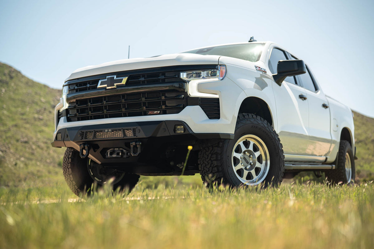 DV8 Offroad - 2022-2025 Chevy Silverado 1500 Spec Series Front Bumper - FBCS1-08