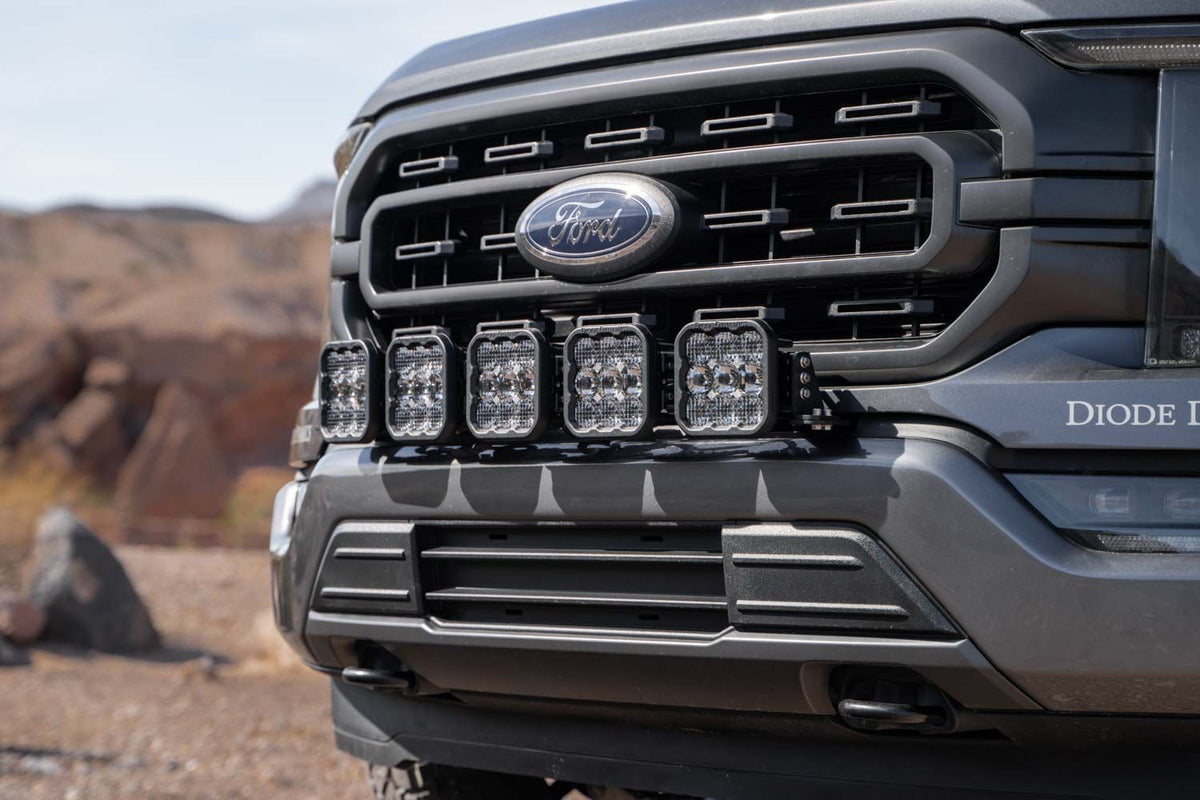 Diode Dynamics 21-22 Ford F-150 SS5 Grille Mount Bracket Kit - DD7316P