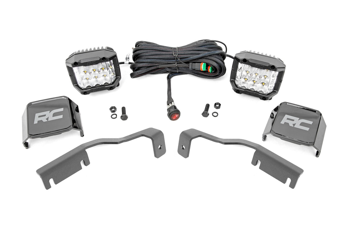 LED Light Kit | Ditch Mount |  3&quot; OSRAM | Wide | Nissan Frontier (22-24)