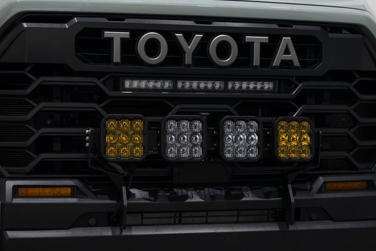 Diode Dynamics 2022 Toyota Tundra SS5 Grille CrossLink Lightbar Kit - Yellow Pro Combo - DD7410