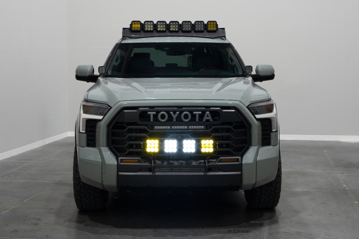 Diode Dynamics 2022 Toyota Tundra SS5 Grille CrossLink Lightbar Kit - Yellow Pro Combo - DD7410