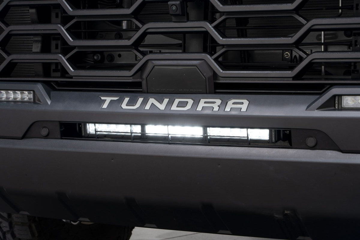 Diode Dynamics 2022 Toyota Tundra Stealth Bumper Light Bar Kit - Amber Combo - DD7413