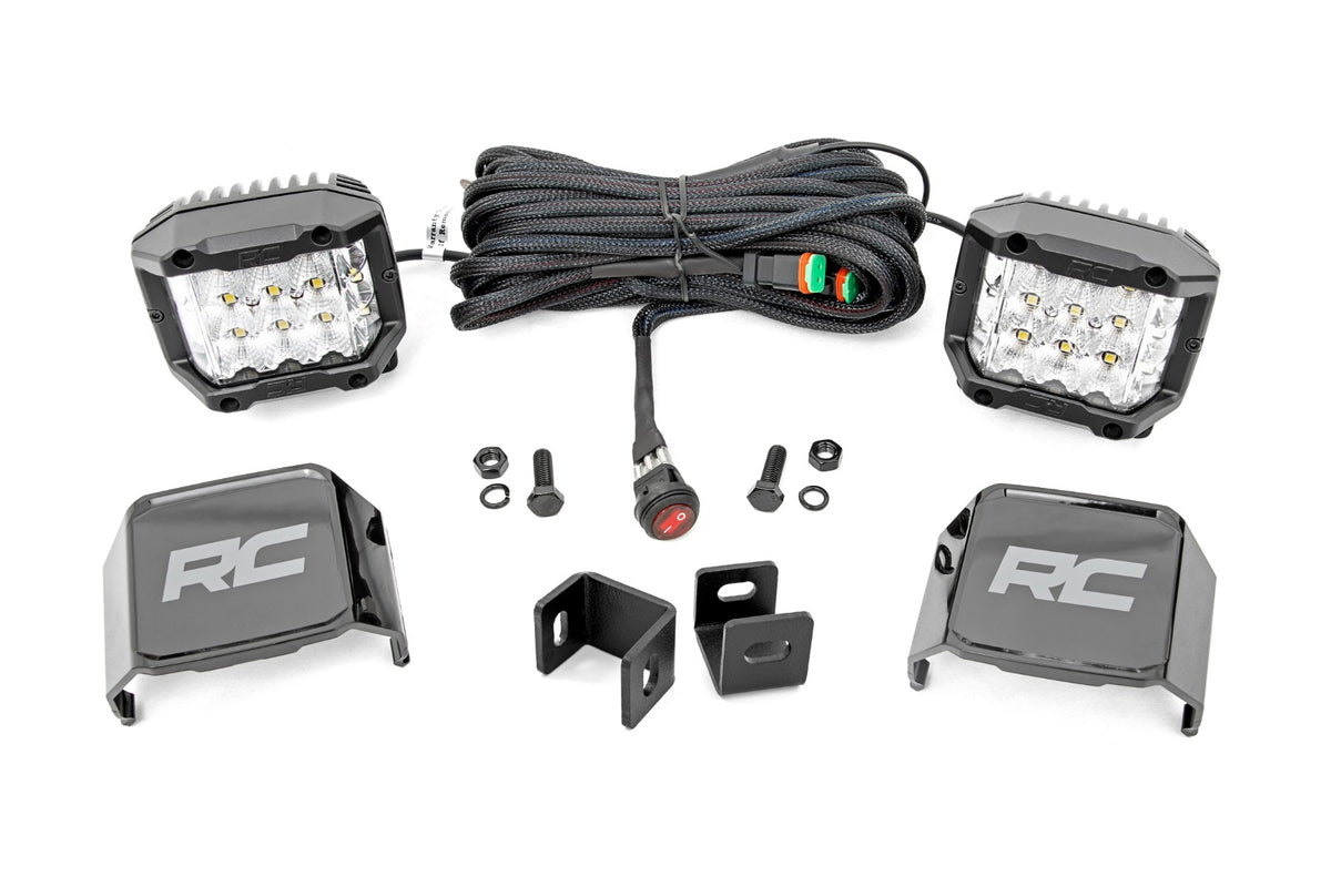LED Light Kit | Ditch Mount |  3&quot; OSRAM | Wide | Toyota Tundra 2WD/4WD (22-24)