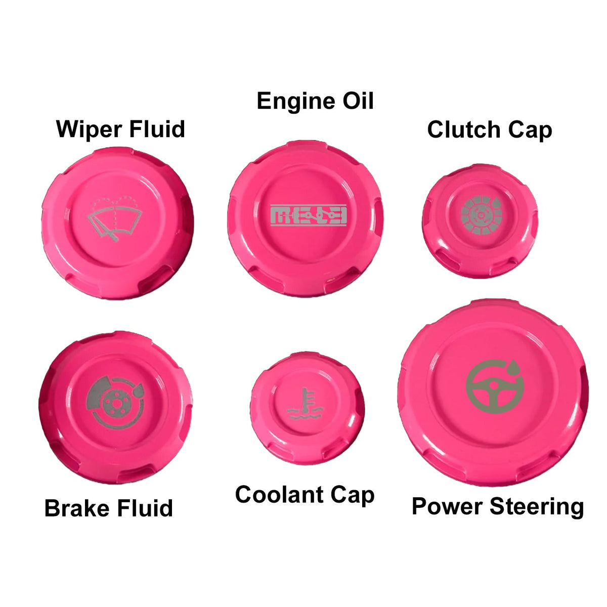 Mele Design - MeLe x Billetworkz Subaru Engine Bay Cap Set For 2013+ BRZ/FRS/86