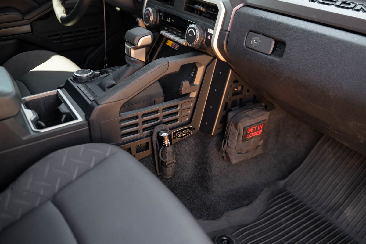 DV8 Offroad - 2024-2026 Toyota Tacoma & 4Runner | Center Console Molle Panels & Digital Device Mount - CCT1-02