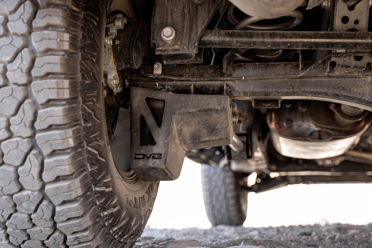 DV8 Offroad - 2024-2026 Toyota Tacoma & 4Runner | Rear Shock & Link Skid Plates - SPTT1-06