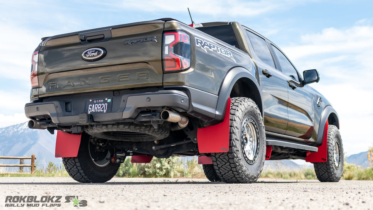 RokBlokz - Ford Ranger RAPTOR 2024+ High Clearance Mud Flaps