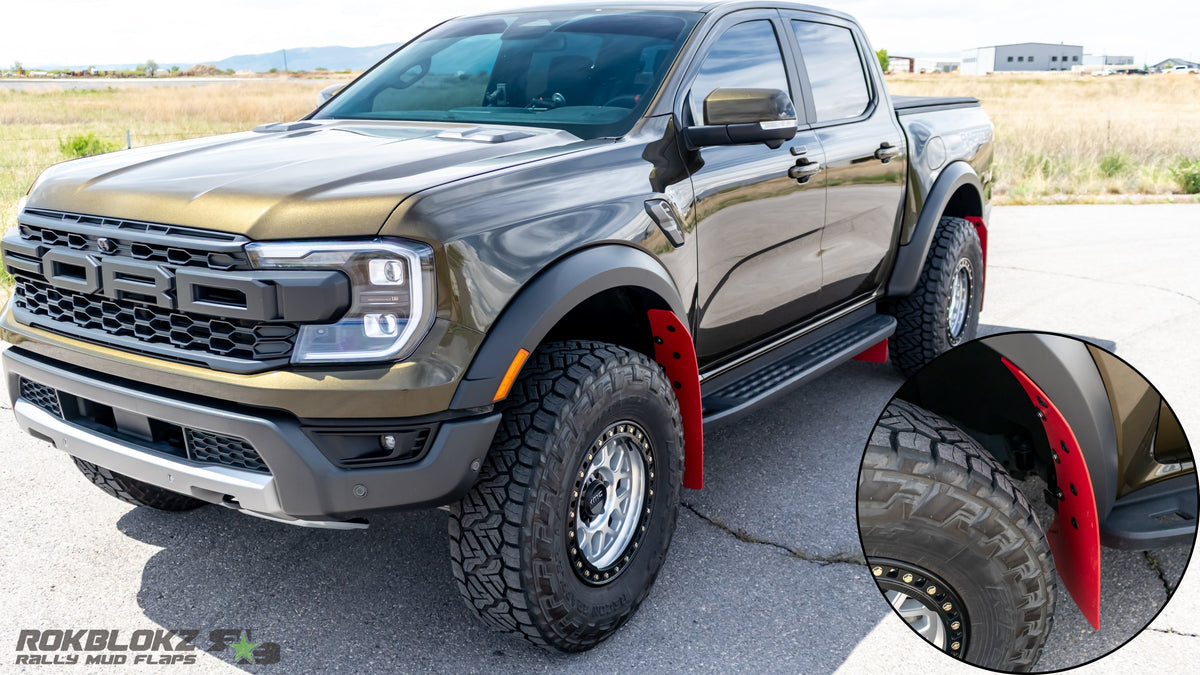 RokBlokz - Ford Ranger RAPTOR 2024+ High Clearance Mud Flaps