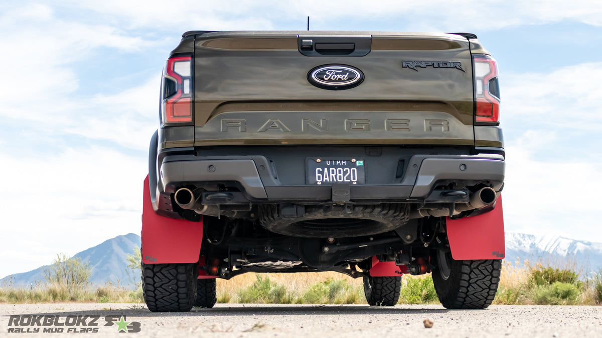 RokBlokz - Ford Ranger RAPTOR 2024+ High Clearance Mud Flaps