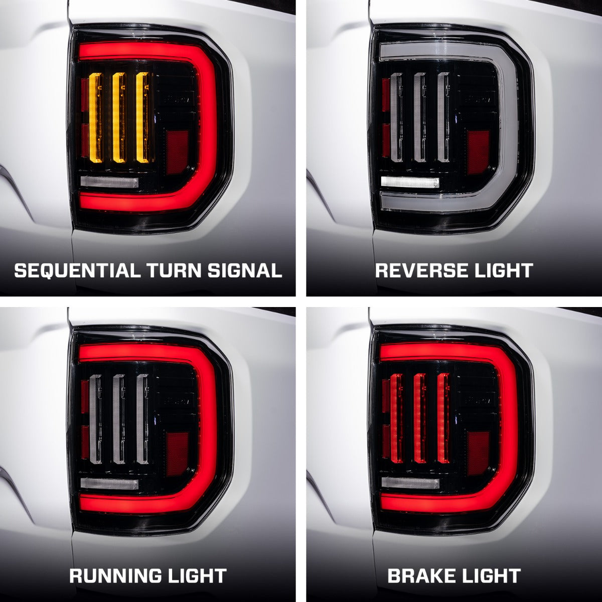 Form Lighting 22-24 Ford Maverick LED Tail Lights Red (pair) - FL0097