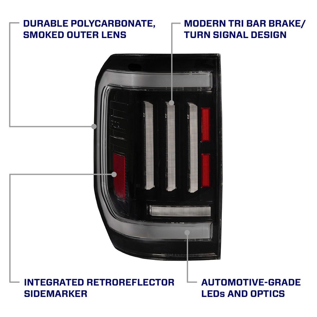 Form Lighting 22-24 Ford Maverick LED Tail Lights Red (pair) - FL0097