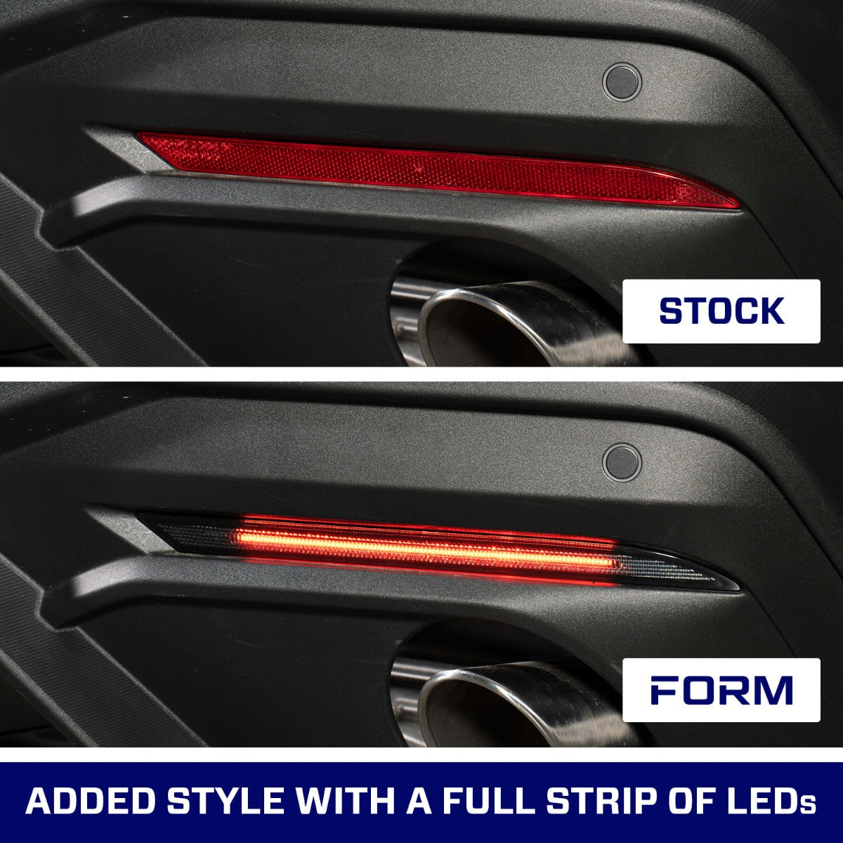 Form Lighting 2018+ Mustang LED Rear Reflector Red (Pair) - FL0094