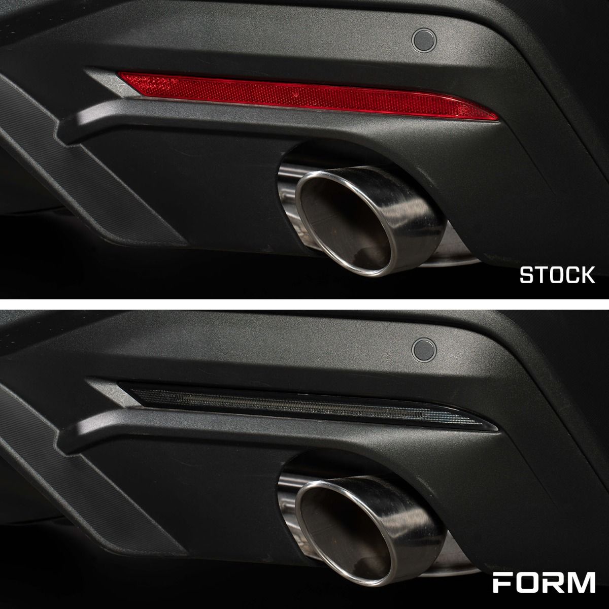 Form Lighting 2024 Mustang LED Rear Reflector Smoked Pair - FL0095